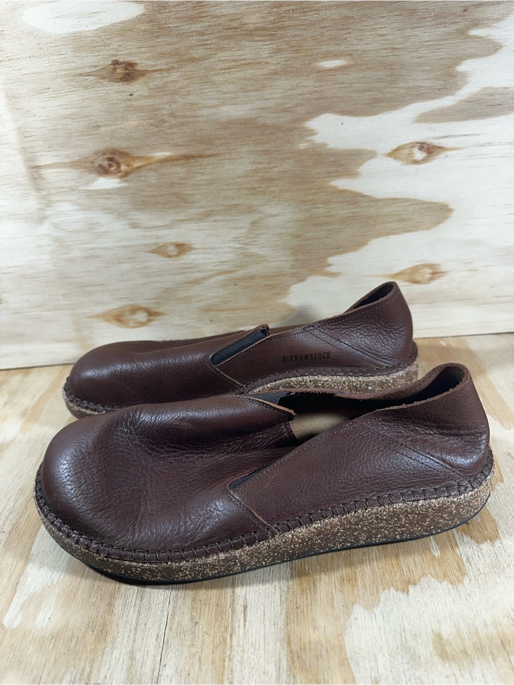 Birkenstock Brown Leather Slip-On Moccasins Women’s Size 11